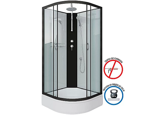 Купить Душевая кабина Niagara Classic 90x90 NG-6701-14BKT без гидромассажа в магазине сантехники Santeh-Crystal.ru