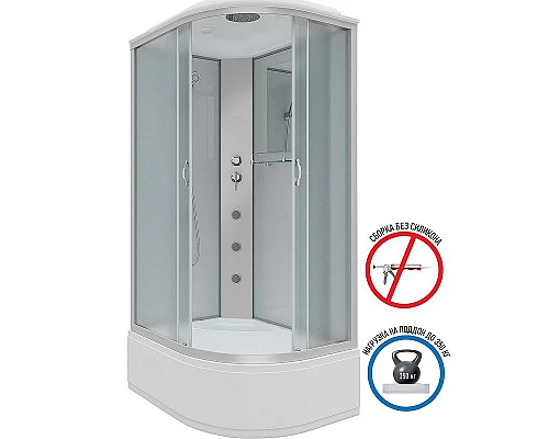 Заказать Душевая кабина Niagara Classic 120x80 NG-2310-14LG с гидромассажем в магазине сантехники Santeh-Crystal.ru