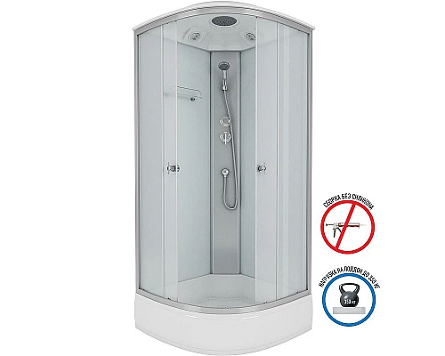 Купить Душевая кабина Niagara Eco 90х90 NG-3304-14 без гидромассажа в магазине сантехники Santeh-Crystal.ru