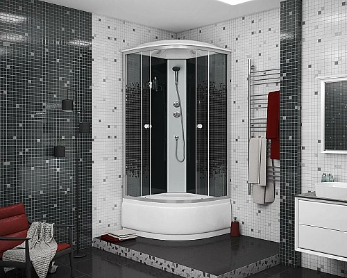 Купить Душевая кабина Niagara Eco 80х80 NG-7507-14 без гидромассажа в магазине сантехники Santeh-Crystal.ru