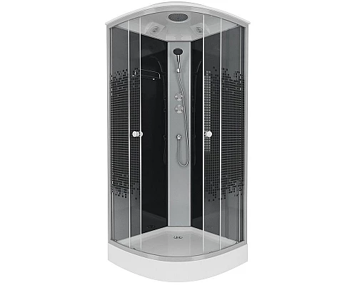 Приобрести Душевая кабина Niagara Eco 100x100 NG-4502-14BLACK без гидромассажа в магазине сантехники Santeh-Crystal.ru