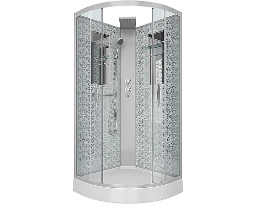 Приобрести Душевая кабина Niagara Lux NG-7715WBK 90x90 без гидромассажа в магазине сантехники Santeh-Crystal.ru