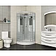 Приобрести Душевая кабина Niagara Lux NG-7715WBK 90x90 без гидромассажа в магазине сантехники Santeh-Crystal.ru
