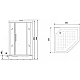 Заказать Душевая кабина Niagara Lux NG-7717GBK 100x100 без гидромассажа в магазине сантехники Santeh-Crystal.ru