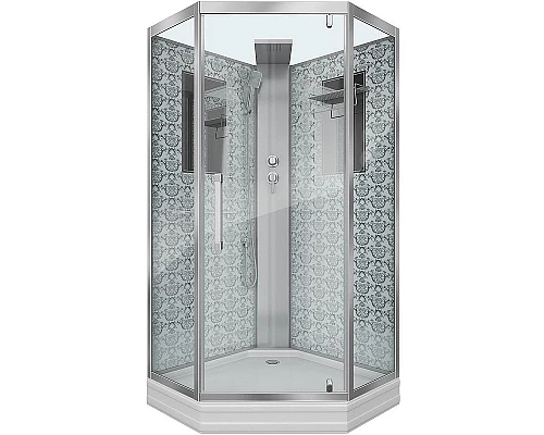 Заказать Душевая кабина Niagara Lux NG-7799WBK 90x90 без гидромассажа в магазине сантехники Santeh-Crystal.ru