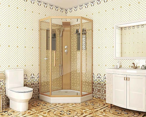 Заказать Душевая кабина Niagara Lux NG-7799GBK 90x90 без гидромассажа в магазине сантехники Santeh-Crystal.ru