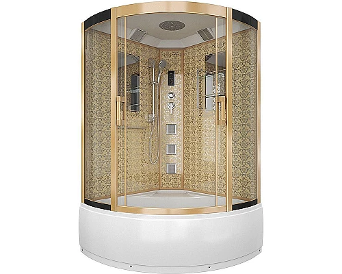 Купить Душевая кабина Niagara Lux 120x120 NG-7744G с гидромассажем в магазине сантехники Santeh-Crystal.ru