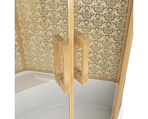 Купить Душевая кабина Niagara Lux 120x120 NG-7744G с гидромассажем в магазине сантехники Santeh-Crystal.ru