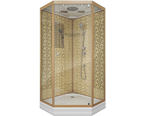 Приобрести Душевая кабина Niagara Lux 90x90 NG-7701DG без гидромассажа в магазине сантехники Santeh-Crystal.ru