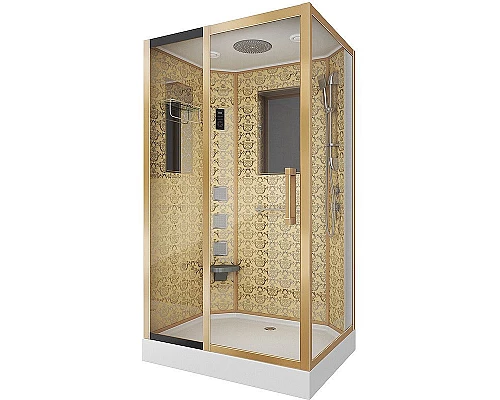 Приобрести Душевая кабина Niagara Lux 120x90 NG-7711GL с гидромассажем в магазине сантехники Santeh-Crystal.ru