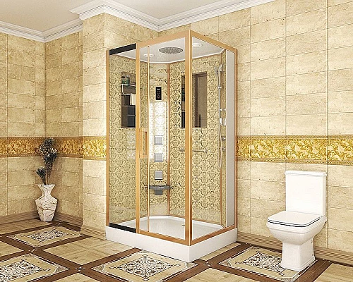 Приобрести Душевая кабина Niagara Lux 120x90 NG-7711GL с гидромассажем в магазине сантехники Santeh-Crystal.ru