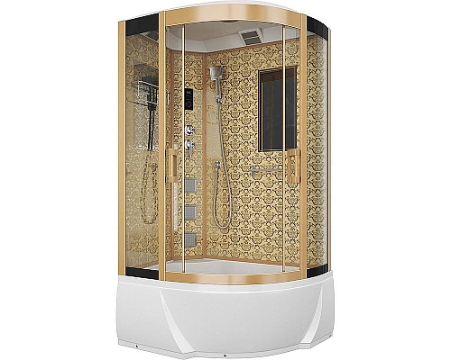 Приобрести Душевая кабина Niagara Lux 120x80 NG-7712GL с гидромассажем в магазине сантехники Santeh-Crystal.ru