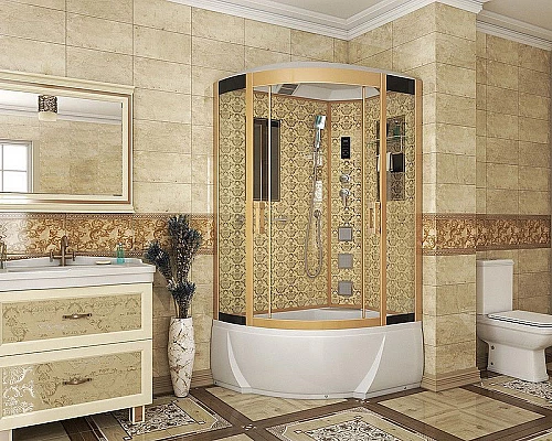 Заказать Душевая кабина Niagara Lux 120x80 NG-7712GR с гидромассажем в магазине сантехники Santeh-Crystal.ru