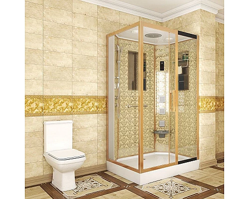 Приобрести Душевая кабина Niagara Lux 120x80 NG-7711GR с гидромассажем в магазине сантехники Santeh-Crystal.ru