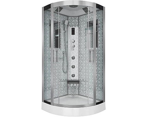 Заказать Душевая кабина Niagara Lux NG-7715W 90x90 с гидромассажем в магазине сантехники Santeh-Crystal.ru