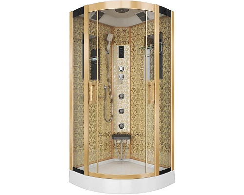 Приобрести Душевая кабина Niagara Lux NG-7715G 90х90 с гидромассажем в магазине сантехники Santeh-Crystal.ru