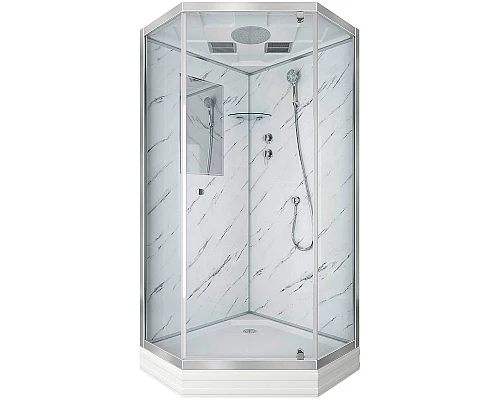 Приобрести Душевая кабина Niagara Lux 100x100 NG-7702DM без гидромассажа в магазине сантехники Santeh-Crystal.ru