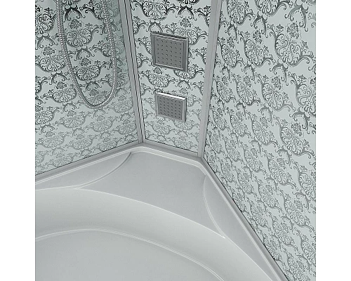 Приобрести Душевая кабина Niagara Lux 120x120 NG-7744W с гидромассажем в магазине сантехники Santeh-Crystal.ru