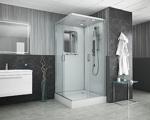 Приобрести Душевая кабина Niagara Premium 100x100 NG-6002-01GQ с гидромассажем в магазине сантехники Santeh-Crystal.ru