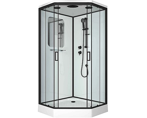 Заказать Душевая кабина Niagara Premium 100x100 NG-6902-01D Black без гидромассажа в магазине сантехники Santeh-Crystal.ru