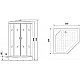 Заказать Душевая кабина Niagara Premium 100x100 NG-6902-01D Black без гидромассажа в магазине сантехники Santeh-Crystal.ru