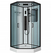 Душевая кабина Niagara Premium 100x100 NG-6902-01GD Black с гидромассажем