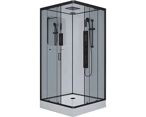 Приобрести Душевая кабина Niagara Premium 90x90 NG-6901-01GQ Black с гидромассажем в магазине сантехники Santeh-Crystal.ru