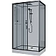 Заказать Душевая кабина Niagara Premium 120x80 NG-6912-01QL Black без гидромассажа в магазине сантехники Santeh-Crystal.ru