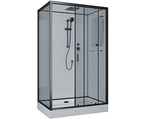 Купить Душевая кабина Niagara Premium 120x80 NG-6912-01QR Black без гидромассажа в магазине сантехники Santeh-Crystal.ru