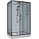 Купить Душевая кабина Niagara Premium 120x80 NG-6912-01QR Black без гидромассажа в магазине сантехники Santeh-Crystal.ru