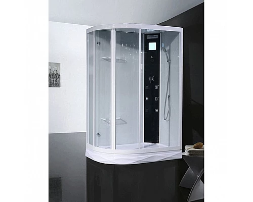 Приобрести Душевая кабина Orans 130x90 R 86155ar с гидромассажем профиль Белый задние стенки Белые в магазине сантехники Santeh-Crystal.ru