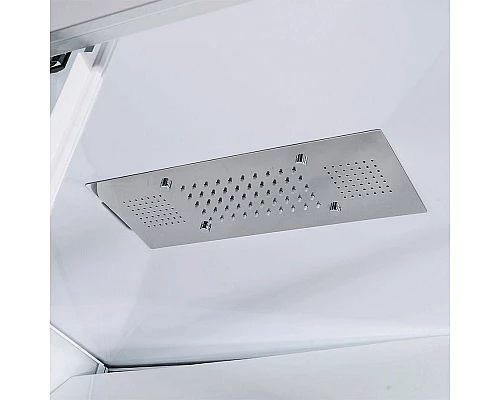 Купить Душевая кабина Orans 130x90 L 86155l0 с гидромассажем профиль Белый задние стенки Белые в магазине сантехники Santeh-Crystal.ru