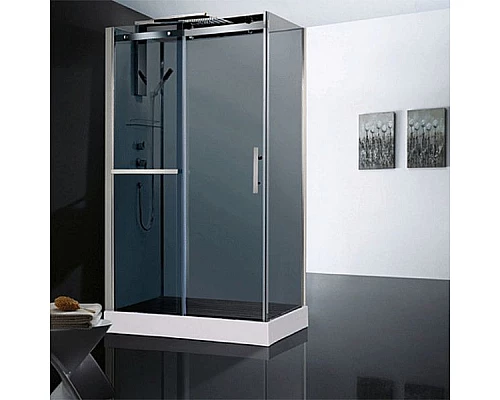 Заказать Душевая кабина Orans 120x80 8629ed0 профиль Хром задние стенки Белые в магазине сантехники Santeh-Crystal.ru