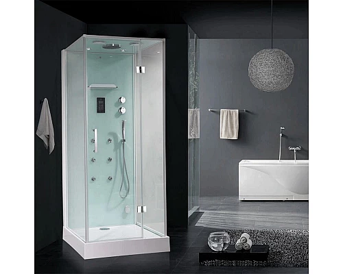 Заказать Душевая кабина Orans 90x100 86120s0 с баней профиль Белый задние стенки Белые в магазине сантехники Santeh-Crystal.ru