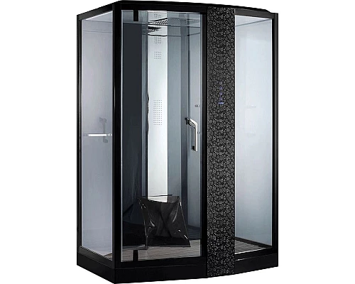 Купить Душевая кабина Orans SR-89105 RS Black 120x90 R 89105RB с баней с гидромассажем в магазине сантехники Santeh-Crystal.ru