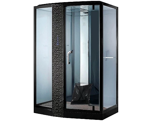 Приобрести Душевая кабина Orans SR-89105 LS Black 120x90 L 89105LB с баней с гидромассажем в магазине сантехники Santeh-Crystal.ru