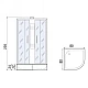 Приобрести Душевая кабина River Nara Light XL 80x80 МТ Б/К 10000006218 без гидромассажа в магазине сантехники Santeh-Crystal.ru