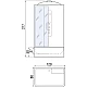 Заказать Душевая кабина River Vitim 120x80 ТН 10000003205 с поддоном в магазине сантехники Santeh-Crystal.ru