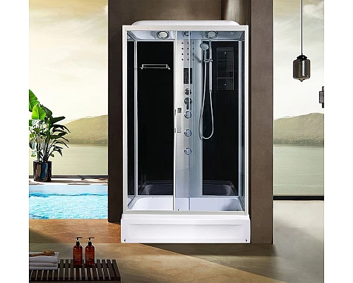 Заказать Душевая кабина River Vitim 120x80 ТН 10000003220 с поддоном в магазине сантехники Santeh-Crystal.ru