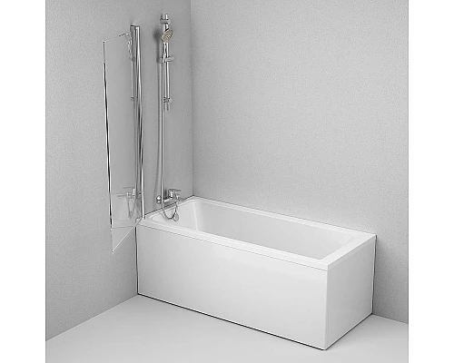 Заказать Шторка на ванну AM.PM Gem 80 W90BS-D080-140CT профиль Хром стекло прозрачное в магазине сантехники Santeh-Crystal.ru