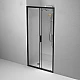 Приобрести Душевая дверь AM.PM Gem Solo 100 W90G-100-1-195BT профиль Черный матовый стекло прозрачное в магазине сантехники Santeh-Crystal.ru