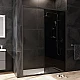 Приобрести Душевая дверь AM.PM Gem 140 W90G-140-1-195BG профиль Черный матовый стекло тонированное-прозрачное в магазине сантехники Santeh-Crystal.ru