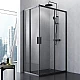 Заказать Душевой уголок AM.PM Gem S 120х80 W93G-404-120280-BT профиль Черный матовый стекло прозрачное в магазине сантехники Santeh-Crystal.ru
