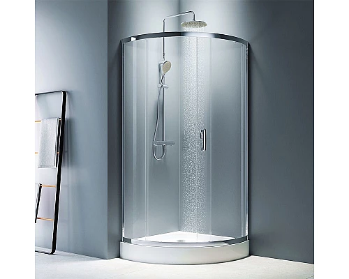 Заказать Душевой уголок AM.PM Like Solo Slide 90x90 W83G-315-090CG профиль Хром глянцевый стекло тонированное в магазине сантехники Santeh-Crystal.ru