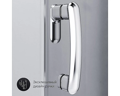 Заказать Душевой уголок AM.PM Like Solo Slide 90x90 W83G-315-090CG профиль Хром глянцевый стекло тонированное в магазине сантехники Santeh-Crystal.ru