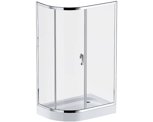 Купить Душевой уголок AM.PM Like Solo Slide 120х80 W83G-302U120CT профиль Хром глянцевый стекло прозрачное в магазине сантехники Santeh-Crystal.ru