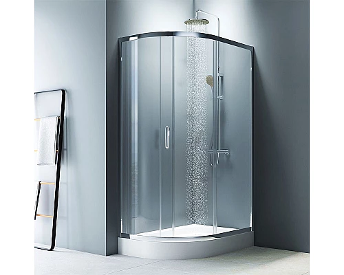Купить Душевой уголок AM.PM Like Solo Slide 120х80 W83G-302U120CT профиль Хром глянцевый стекло прозрачное в магазине сантехники Santeh-Crystal.ru