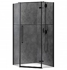 Душевой уголок Abber 90х90 AG05090B фурнитура Черная стекло прозрачное