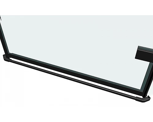 Купить Душевой уголок Abber 100х100 AG05100B профиль Черный стекло прозрачное в магазине сантехники Santeh-Crystal.ru