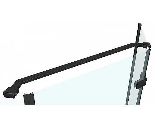 Купить Душевой уголок Abber 100х100 AG05100B профиль Черный стекло прозрачное в магазине сантехники Santeh-Crystal.ru